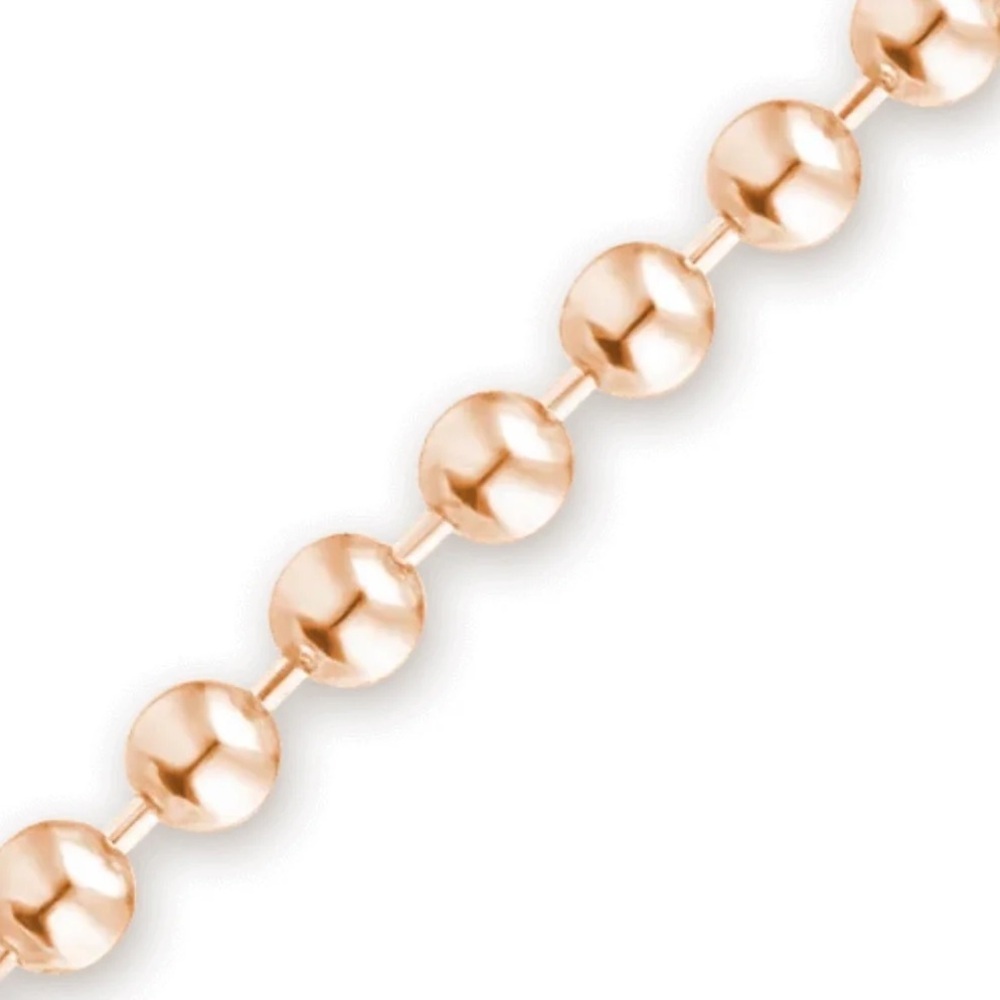 NEW 14K Gold THE BEAD CHAIN BRACELET - Picture 4 of 5